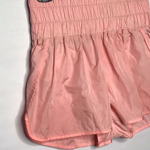 Free People Shorts Womens Size L Pink Peach Lined Running The Way Home Movement - Picture 2 of 9